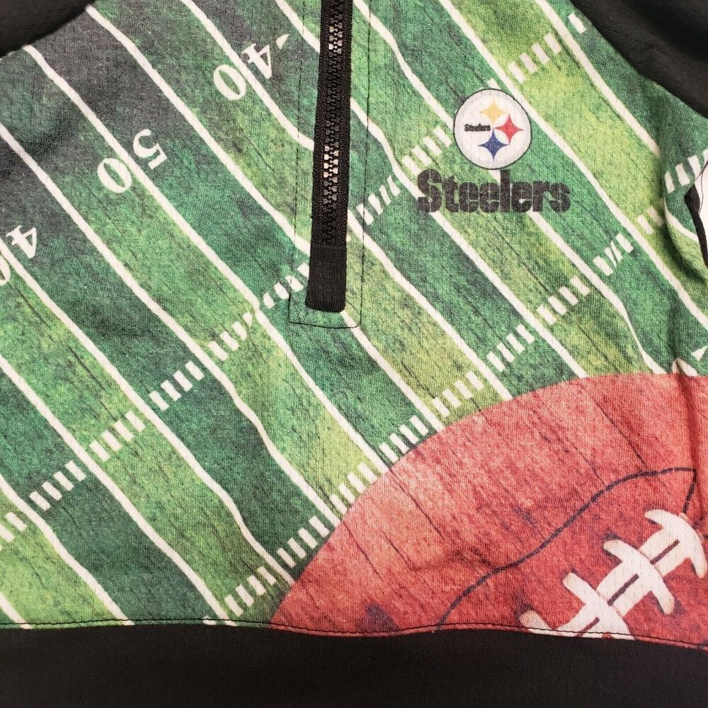 Pittsburgh Steelers Infant Boys Football On Field Long Sleeve 1/4 Zip Shirt 12M - Picture 4 of 4